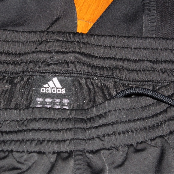 Black Adidas Warmup Sweatpants Sz Medium - Picture 3 of 5